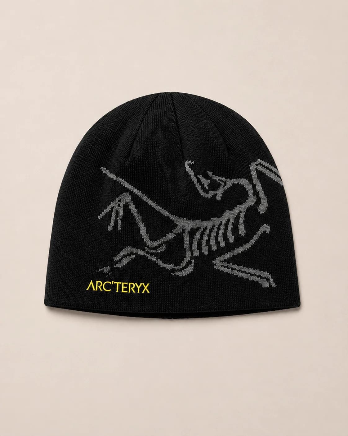 Beanie Black Yellow Logo